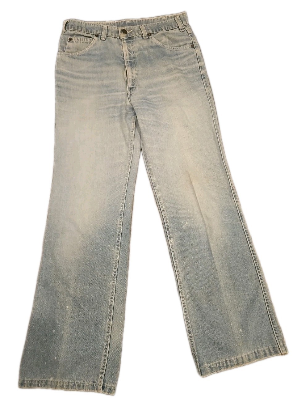 Vintage 1970’s Levi’s Wide Leg Flare Bottom Jeans Black Tab 31×29