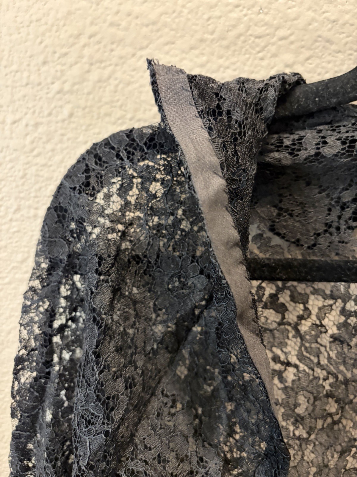 ANTIQUE EDWARDIAN BLACK LACE DRESS JACKET Original 1890s Formal