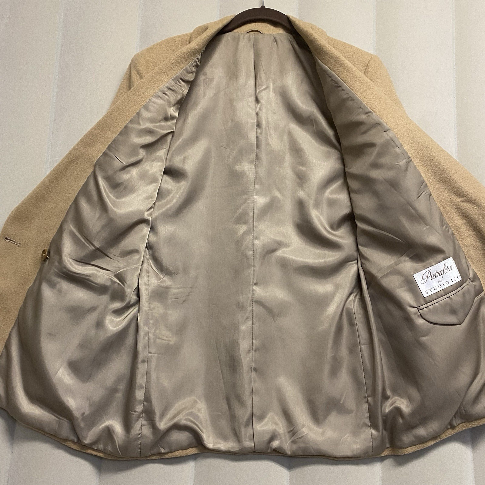 Vintage Pietrafesa Studio 121 Women’s Molly Blazer Jacket Size 4 100% Camel Hair