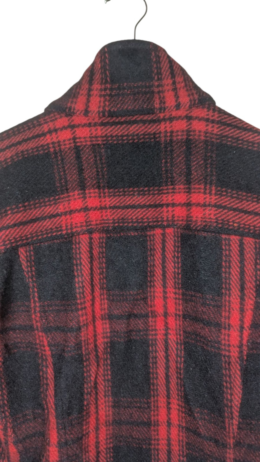 Vintage Paris Sport Club 90’s Women’s Med Red & Black Fully Lined Plaid Jacket