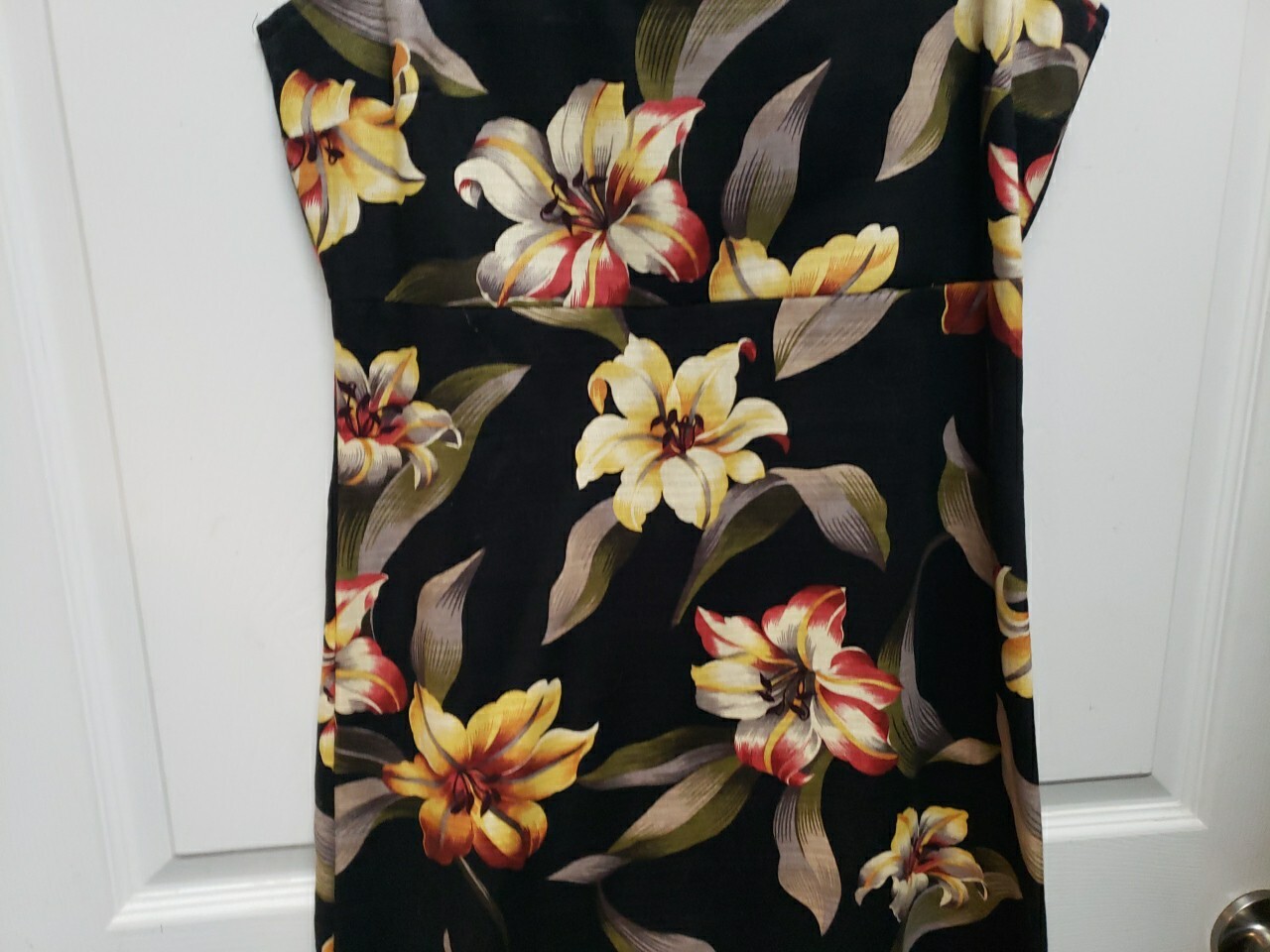 Vintage 90’s Hula Beach Short Dress S M Floral Hanalei Kauai Hawaii Sleeveless