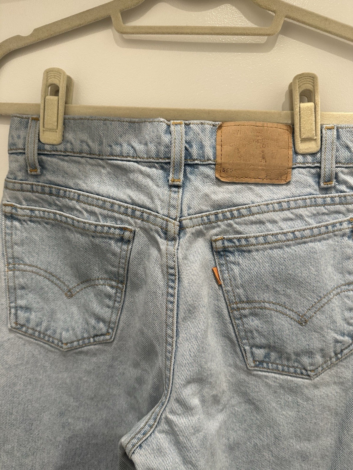 Levi’s 550 Student Fit Orange Tab Denim Jeans Vintage 90s 29x30in