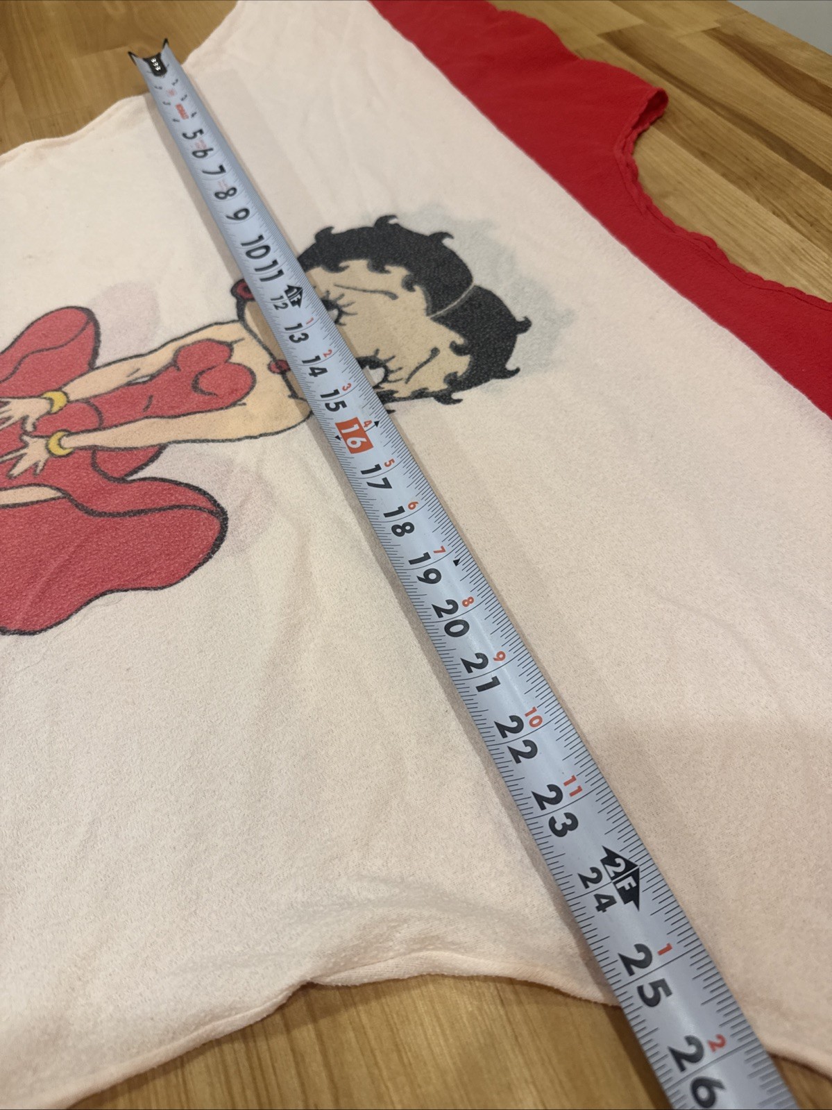 Vintage Betty Boop Womens Shirt 3/4 Sleeve Raglan Style Marilyn Monroe Pose Rare