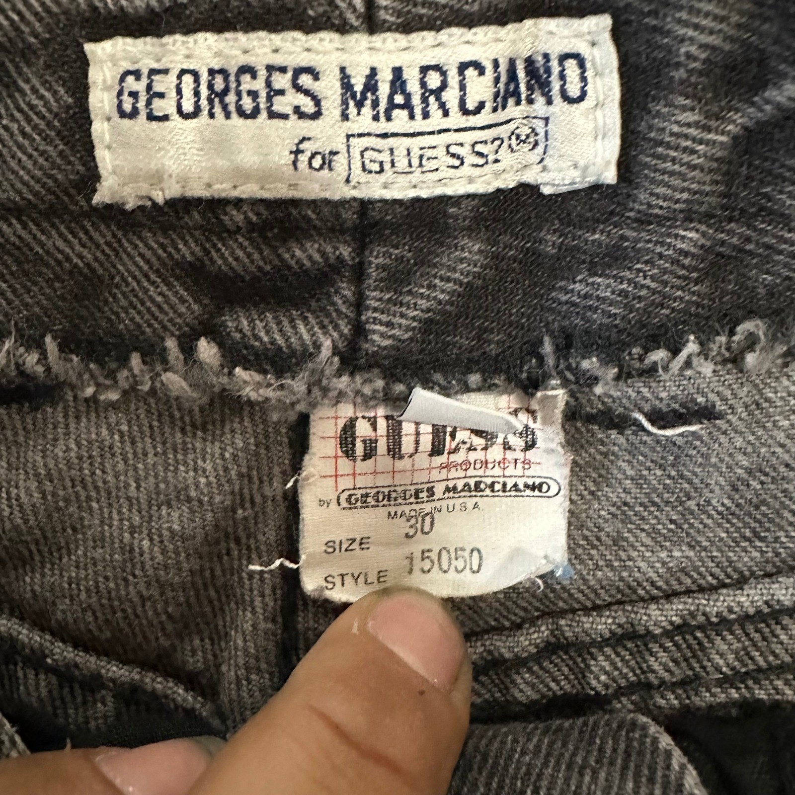 Guess Jeans Womens Size 30 Black Georges Marciano High Waisted Tapered