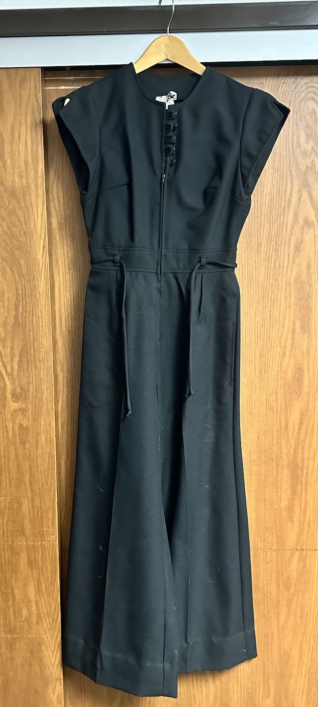 VTG 70’s PBJ Black Short Sleeve Jumpsuit Size 11 Medium Boho Excellent rare