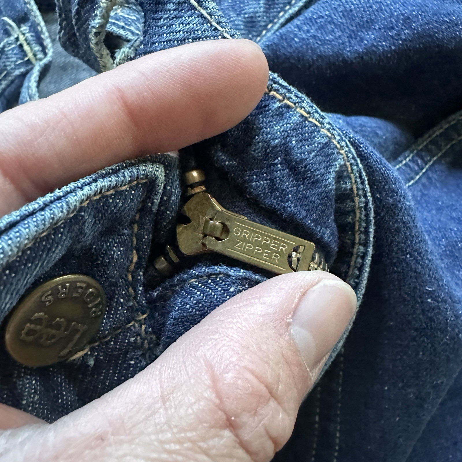 Vintage 1950s Lee Riders Ladies High Waisted Selvedge Denim 22 23 Waist