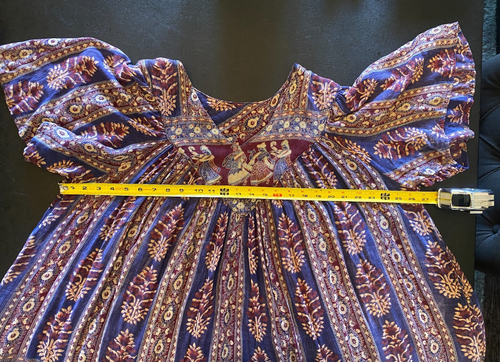 Vintage Maxi Boho Gauze Hippy Dress Muumuu Indian XL, 1X, 2X, 3X, 4X PLUS