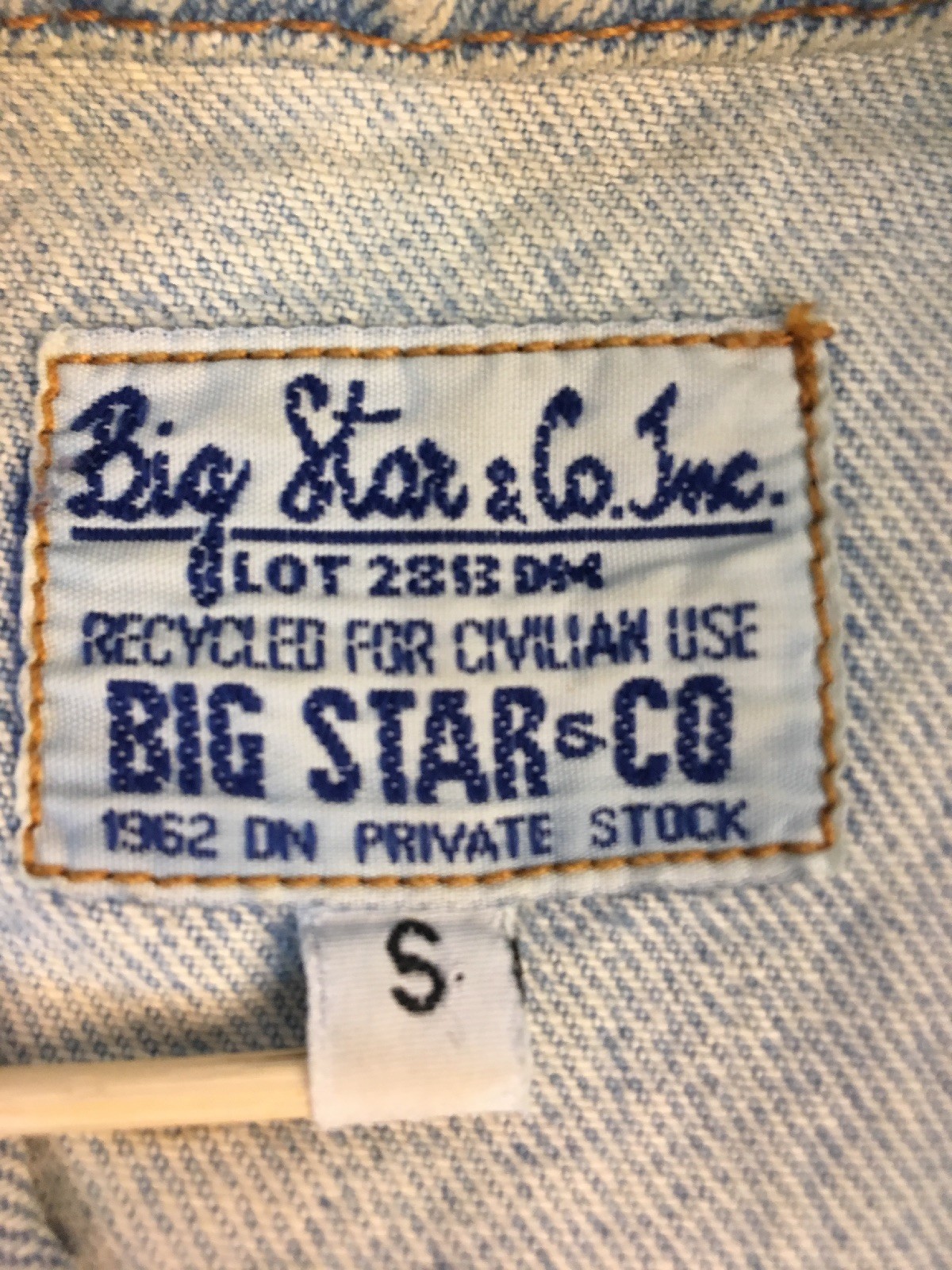 Vintage Denim Big Star & Co. Women’s S Jean Vest