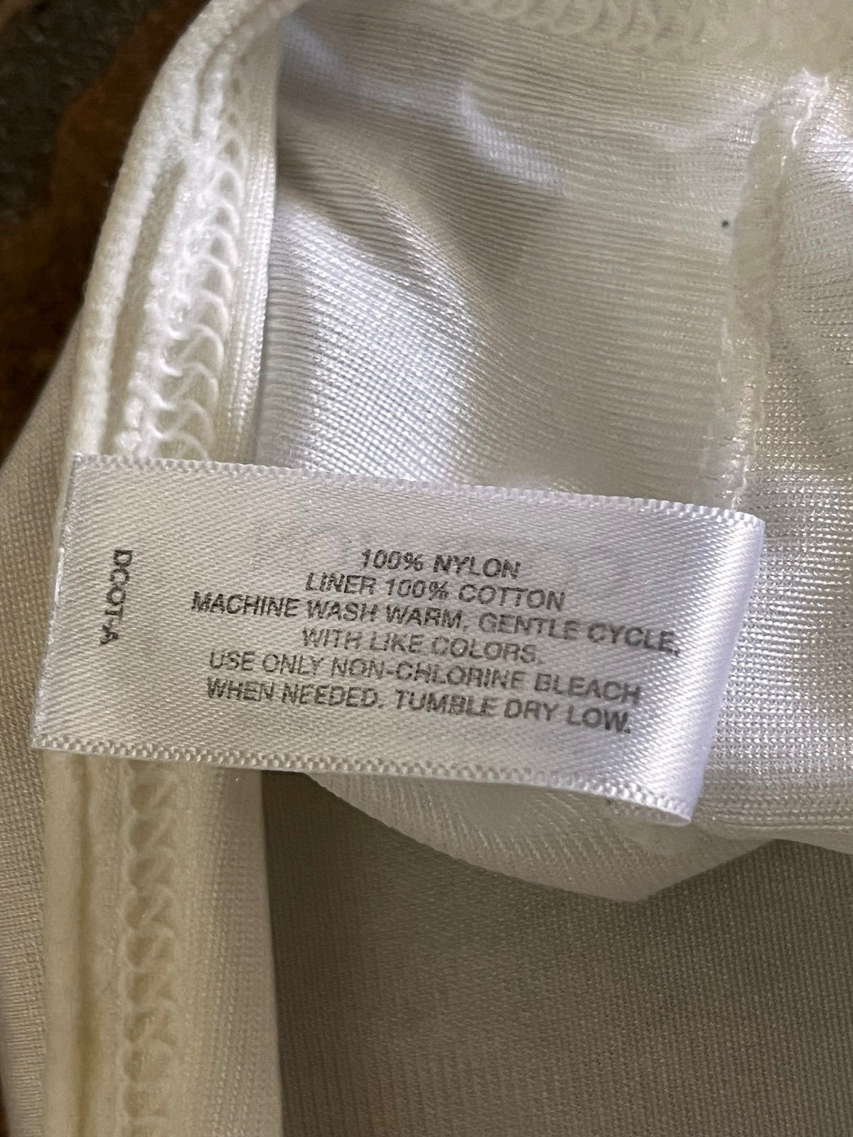 624 COTILLION Medium WHITE Shiny SATIN 100% Nylon Brief Panties NWOT #909