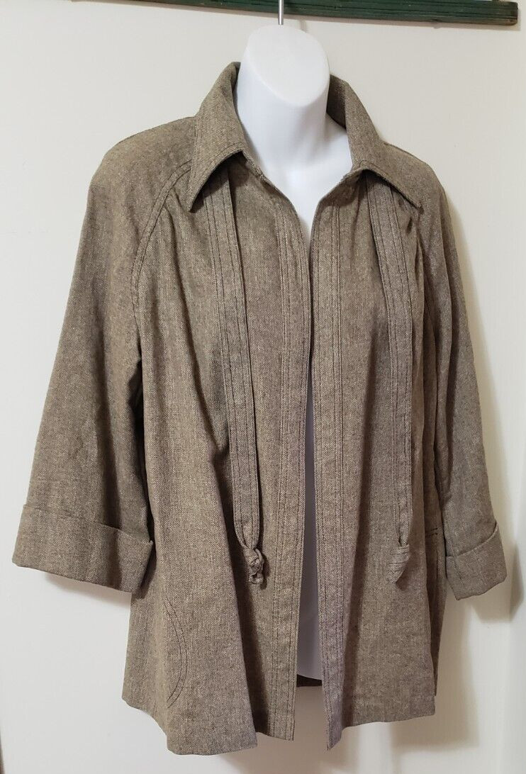 Vintage Womens 70s Mod Wool & Polyester Wideleg Pants set.size 14