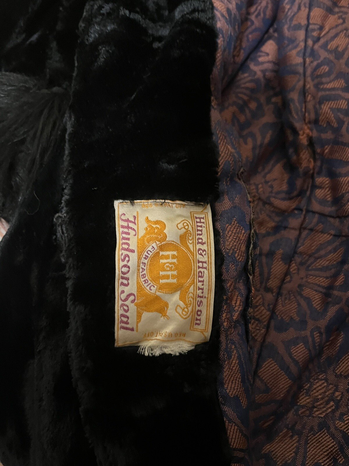 Vintage Hudson Seal Women’s Coat Small Antique 30s