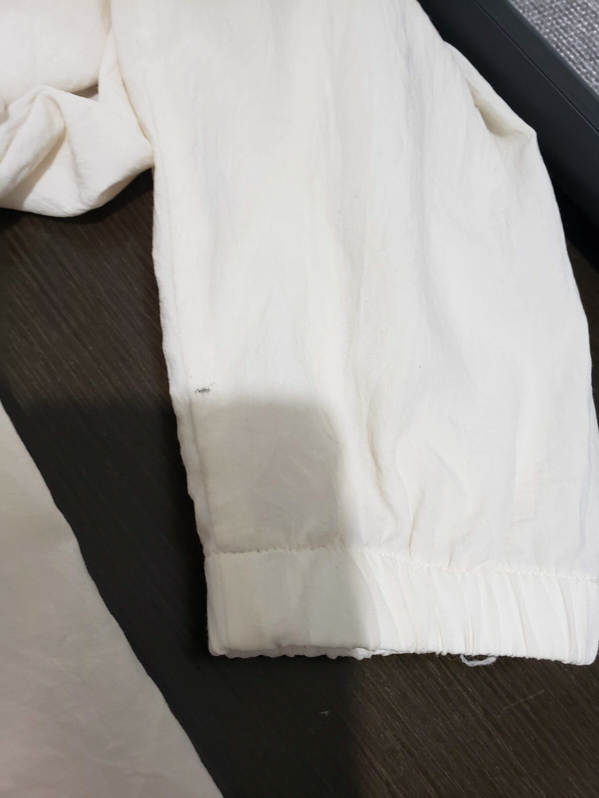 Vtg Teddi Ivory Multicolor Zip Light Blazer Top XL