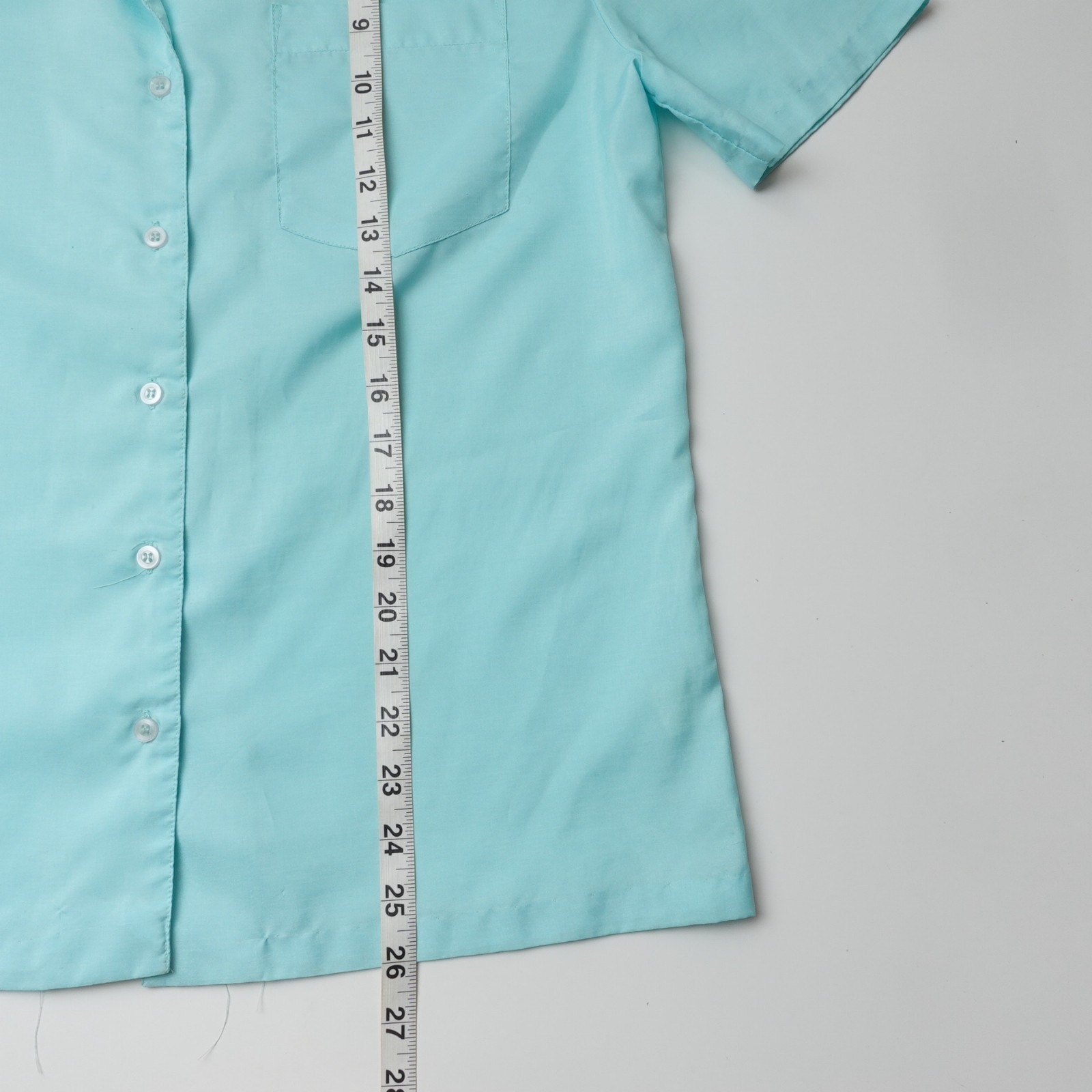 Vintage 70s Silkhana by Lady Manhattan Button Up Blouse Short Sleeve 14 Large