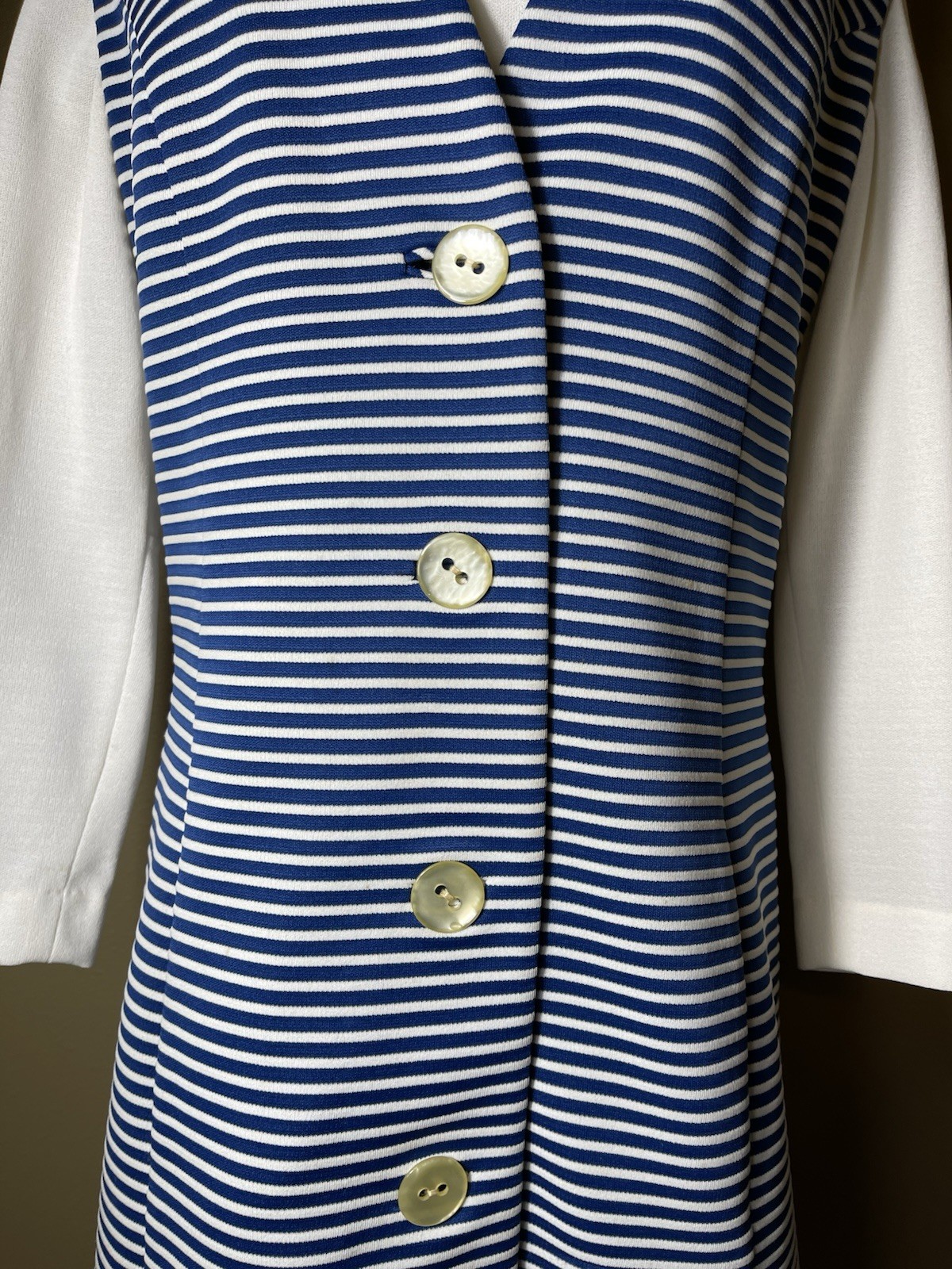 Vintage 1960s Nardis Of Dallas Mod Gogo Stripe Dress Size Medium Custom Made