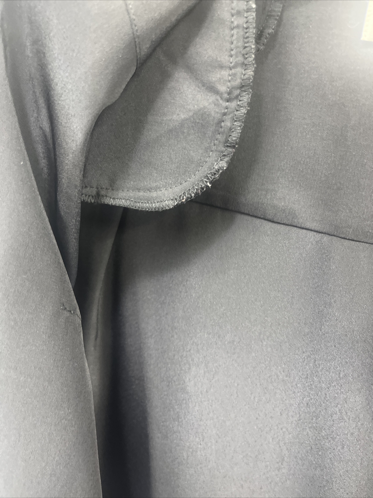 RARE FIND- VINTAGE COLLECTIONS BY Josephine Button Down GOLD TRIM BLACK SHIRT 10
