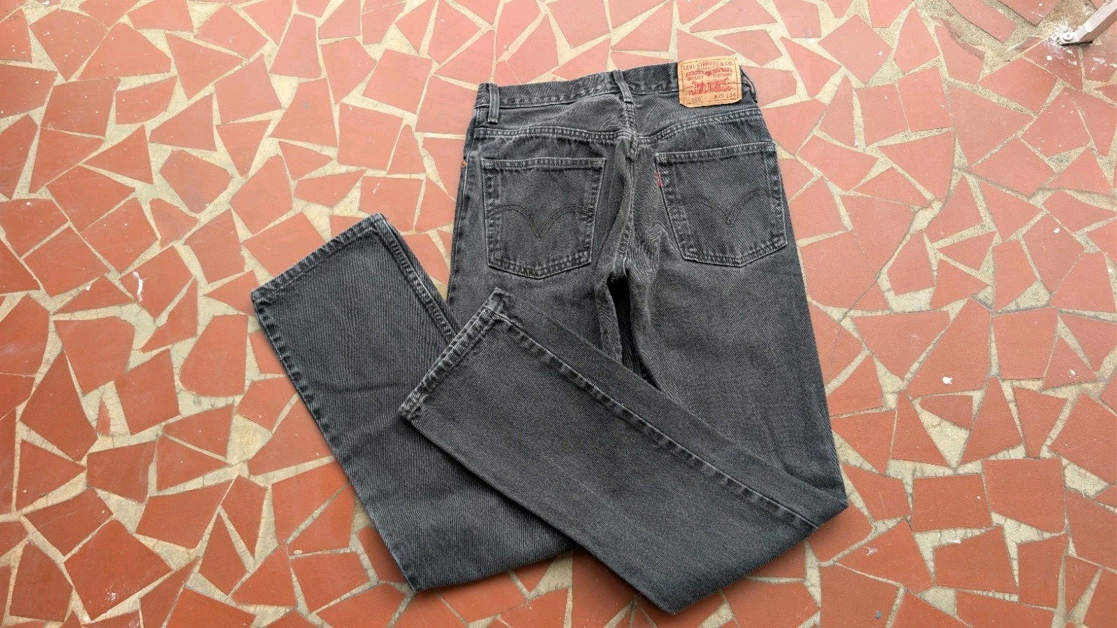 Vintage Levis 505 Regular Fit Unisex 28×33 Black