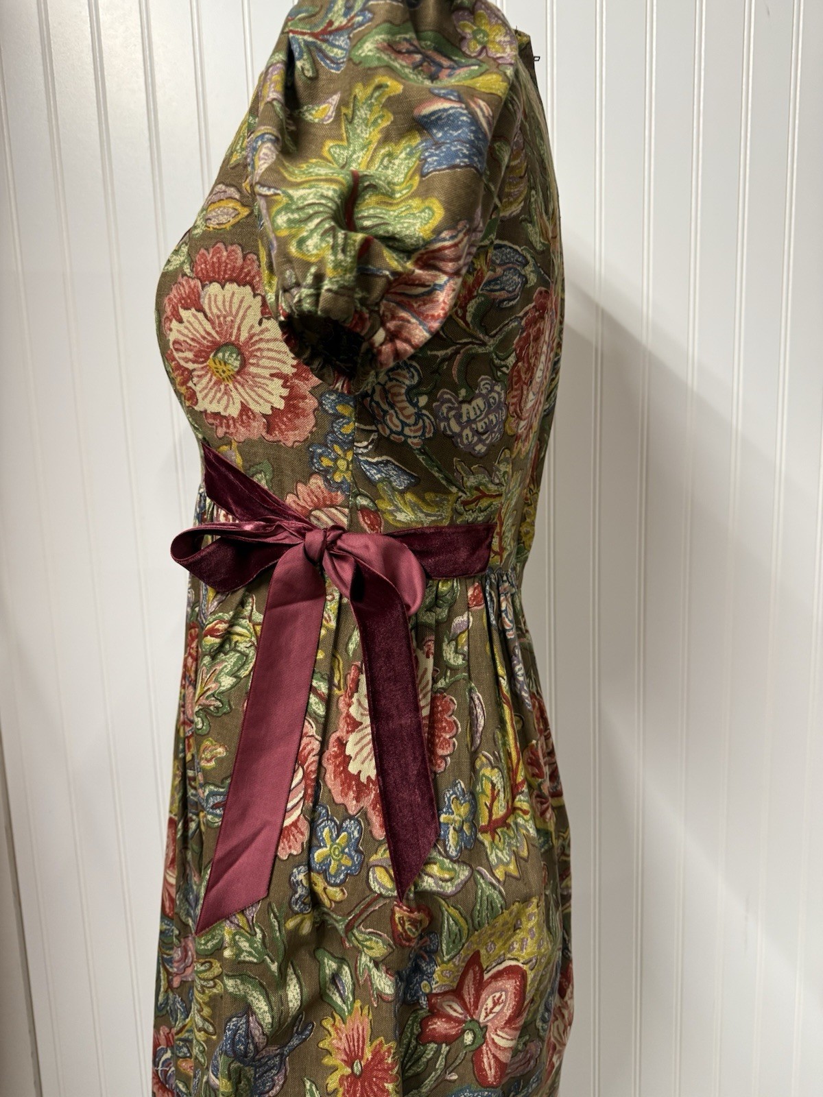 1970s Vintage Young Edwardian by Arpeja Boho Floral Maxi Dress: S