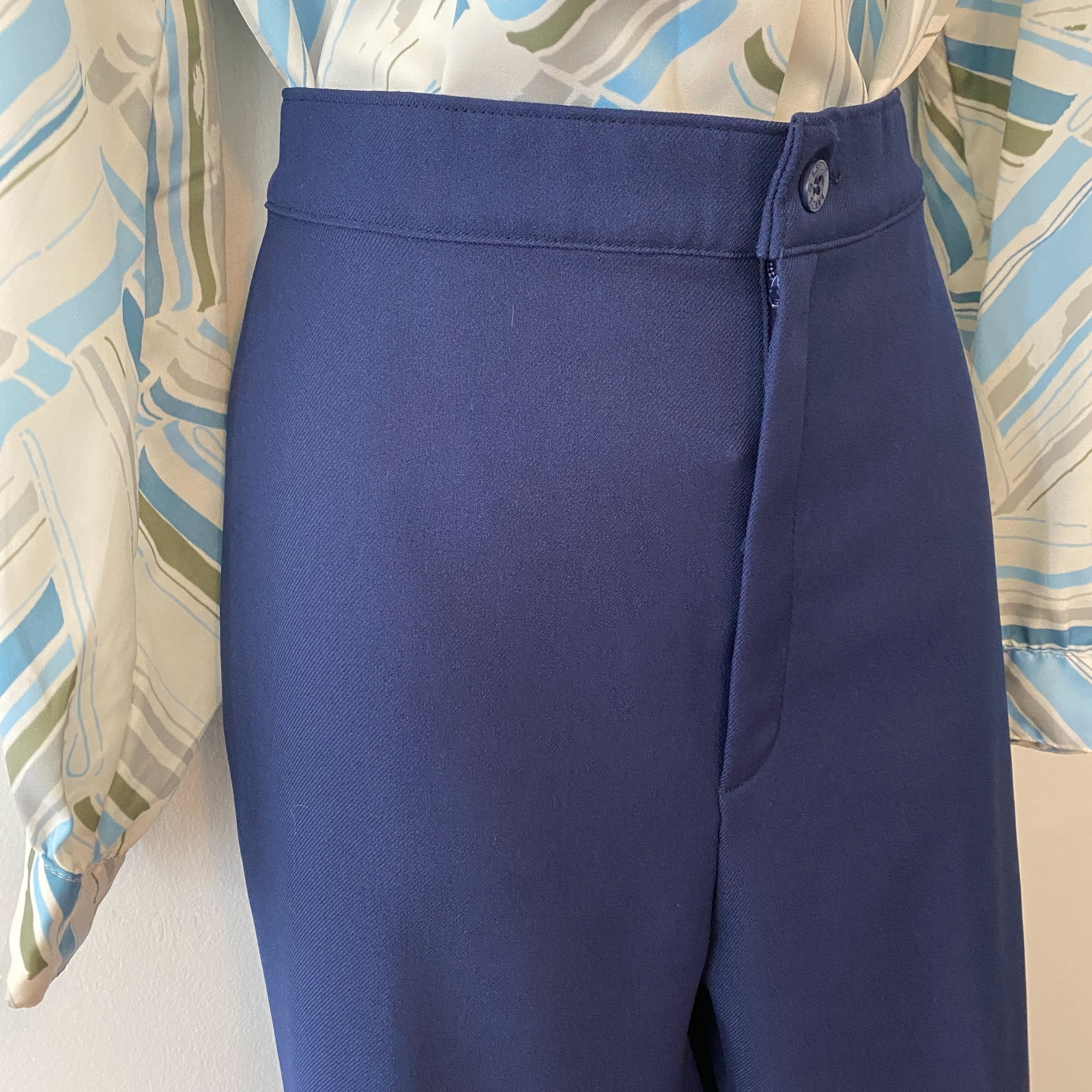 Vintage Levis Bend Over Pant Womens Straight Leg Vtg 14 Blue Trousers 28×33