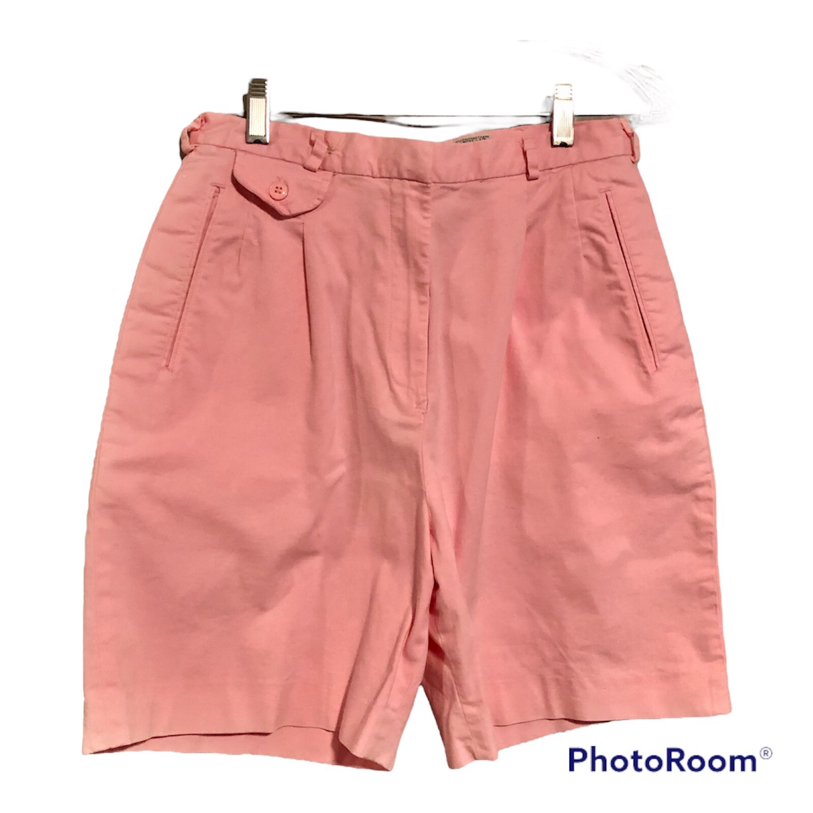 Vintage IZOD Golf Shorts Pink Pleated Womens 12