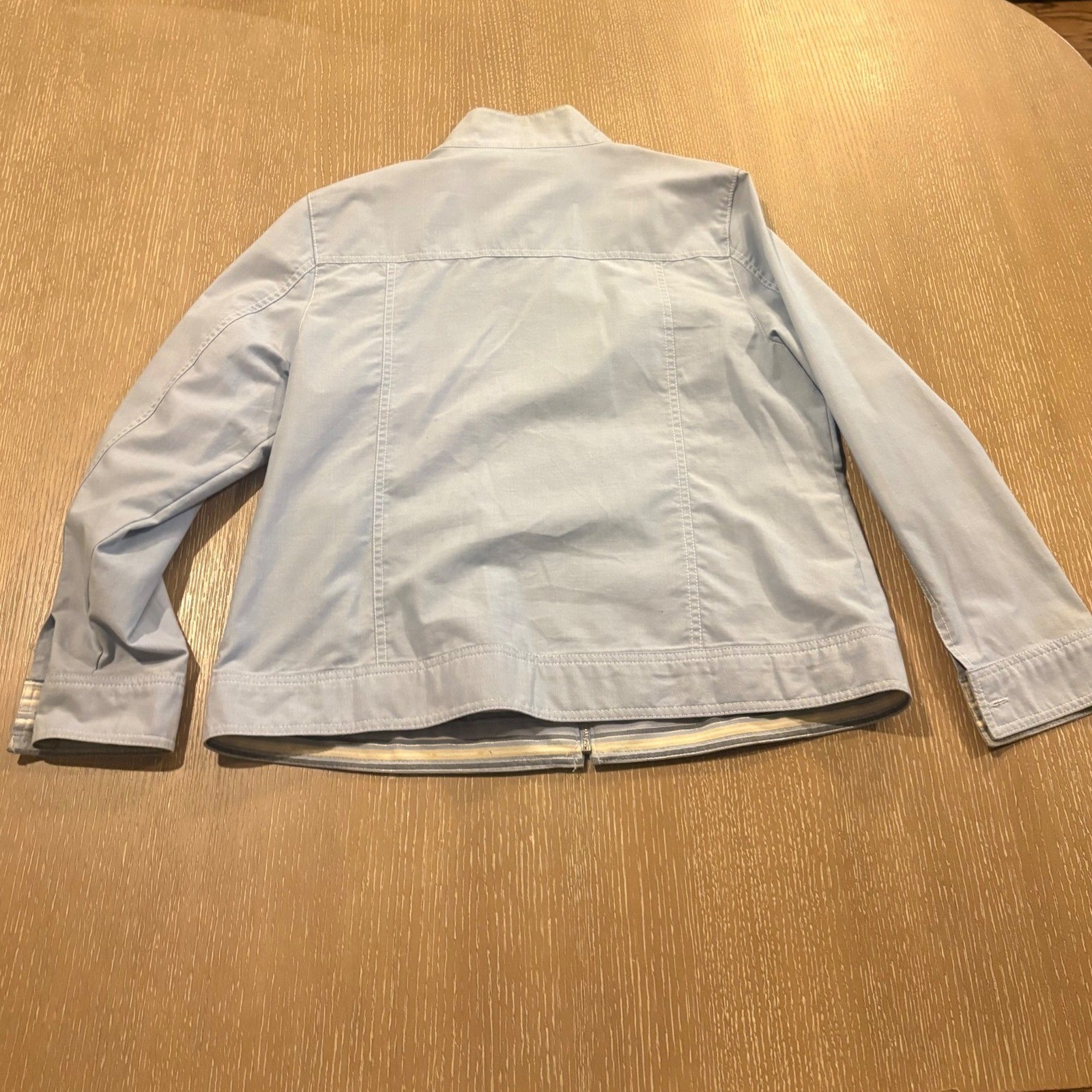 Vintage BLAST Womens Size 16 Light Blue Jacket Pants Set Casual 2 Piece Retro