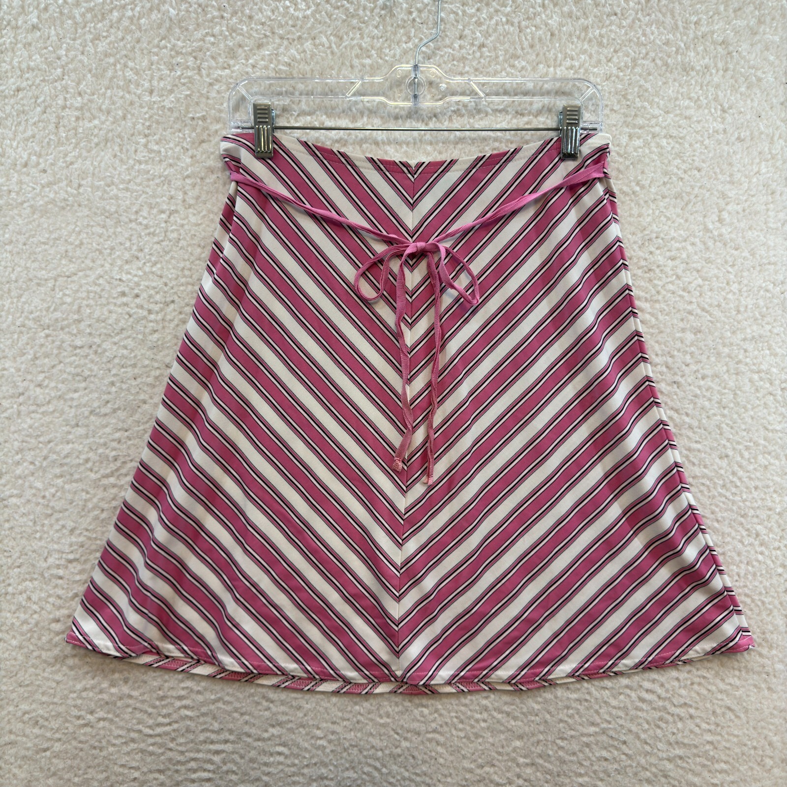 90s Y2K Vintage Midi Skirt Small Pink Slinky Stretch Fairy Grunge Whimsigoth