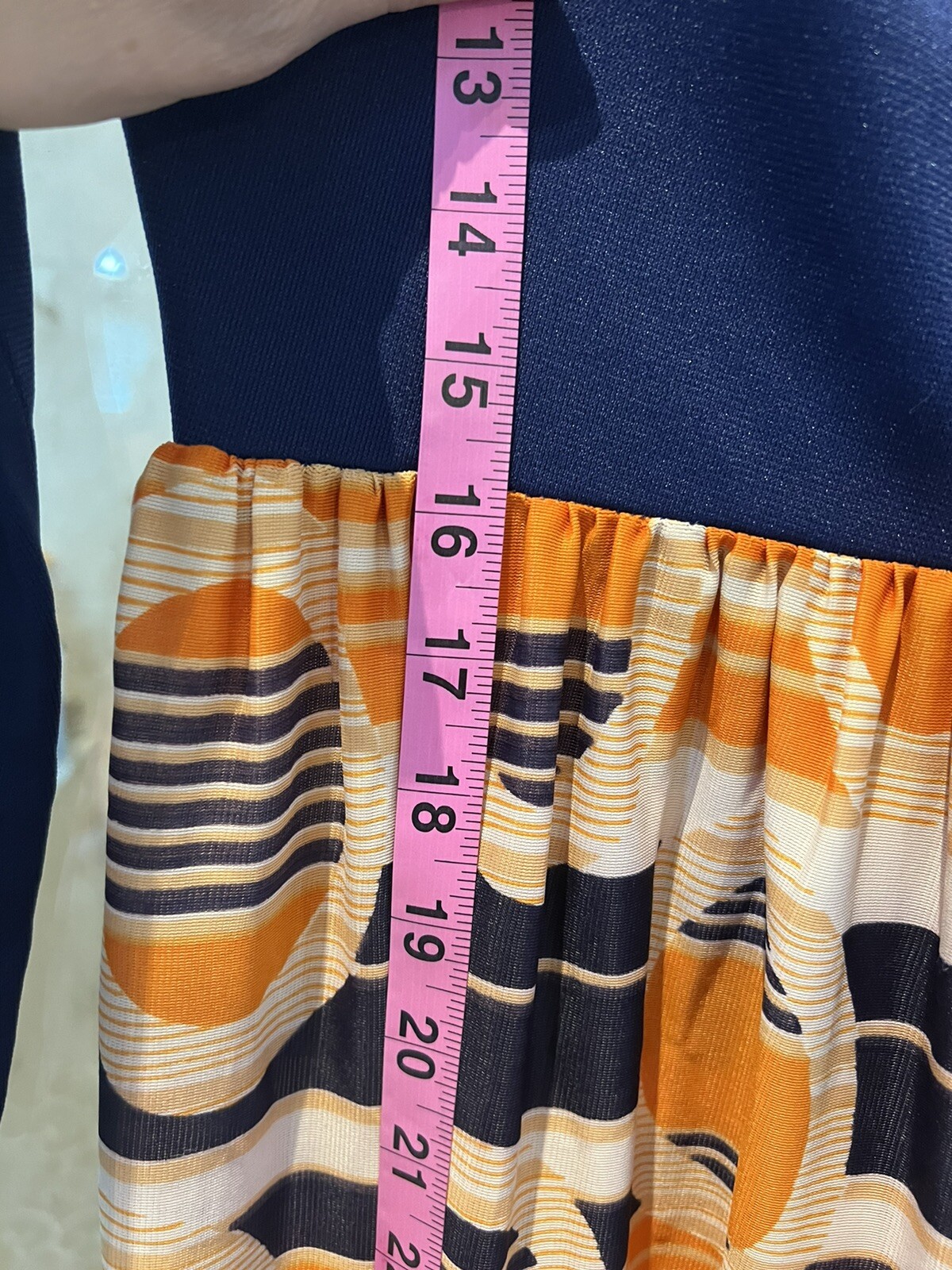 VTG 60s 70s JC Penny Fashions Vibrant Floral Print Long Maxi Dress Psychedelic