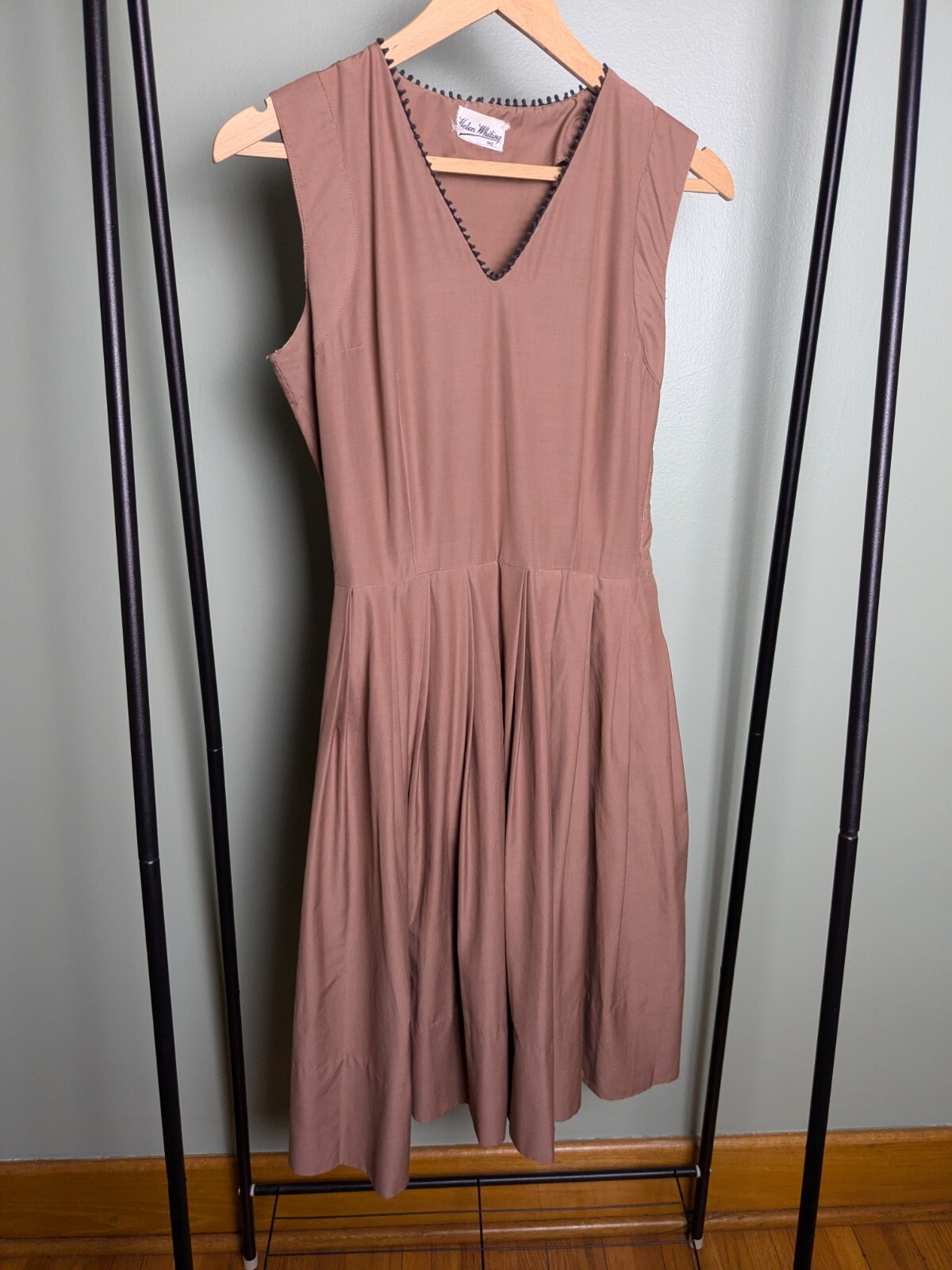 As Is True Vintage Helen Whiting Mauve Fit Flare Day Dress