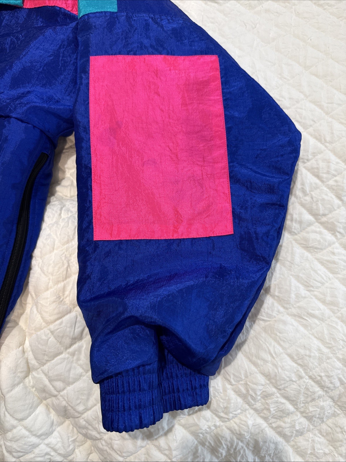 VTG Colorblock Windbreaker Pullover Medium SUNBUSTER Jacket Nylon Retro 1980s