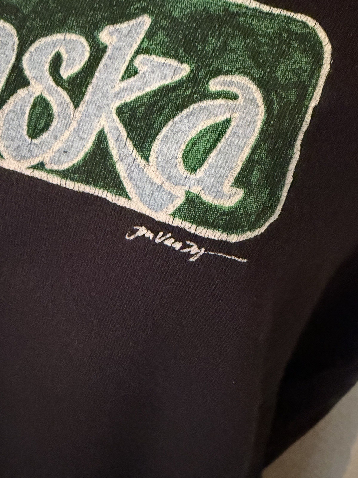Vintage 90s Alaska Puffin T Shirt Womens Unisex M Delta Pro Weight Jon Van Zyle