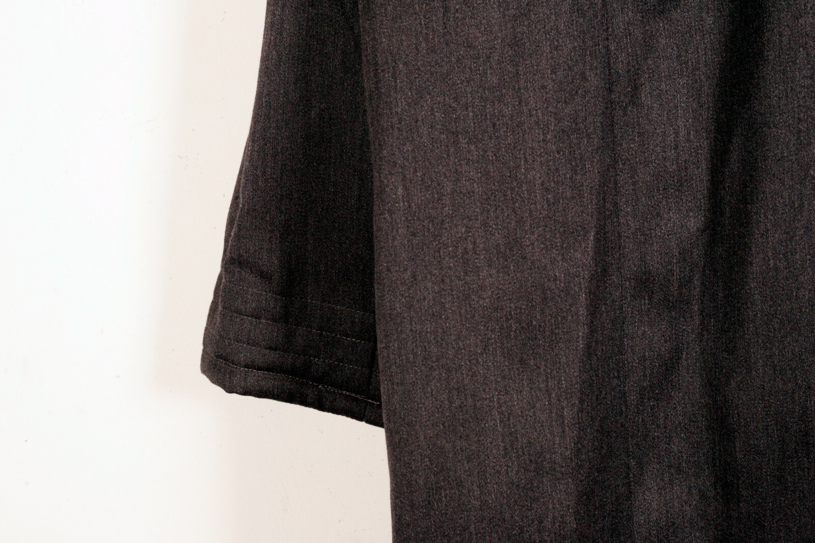 Balenciaga Dark Gray Opera Style Wool France Coat 50 Le Dix Paris Vintage