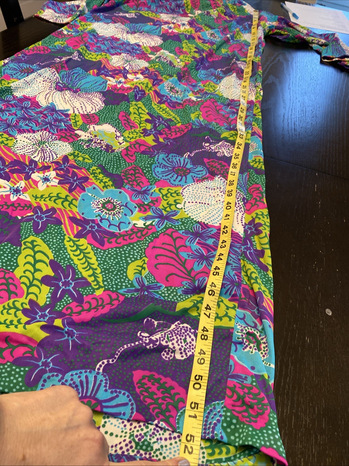 VTG 60’s Mod MCM Dela-Ann Loungewear M Psychedelic Maxi Robe House Coat