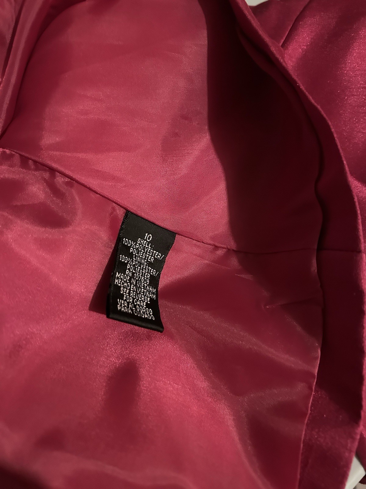 Vintage Pink Ruffled Jacket NWT 1990’s Glam Evening Blouse Jet Black Buttons
