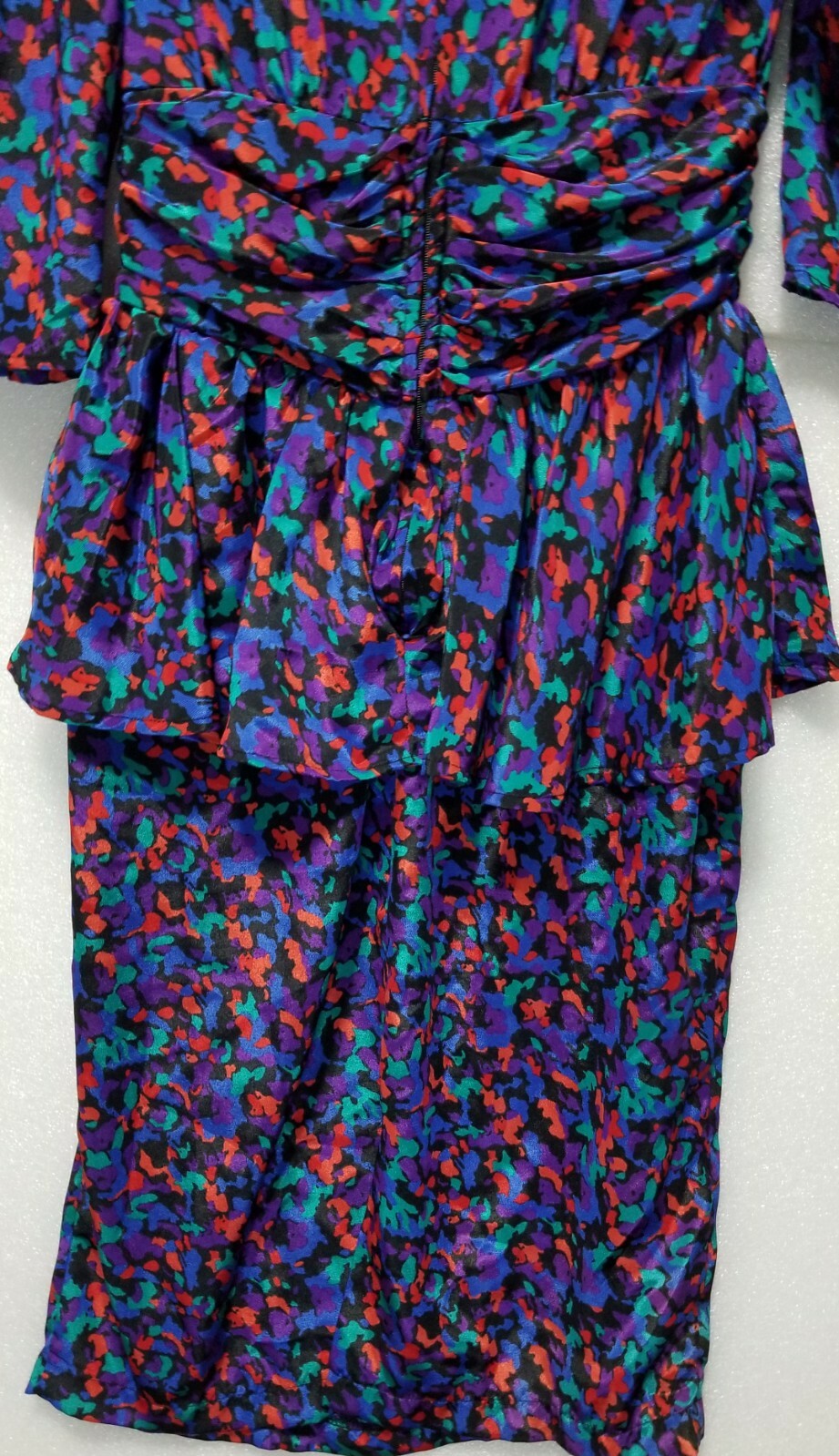 Vintage SHELLY MICHAELS multicolor Dress Size 5/6 Silk (42 long)