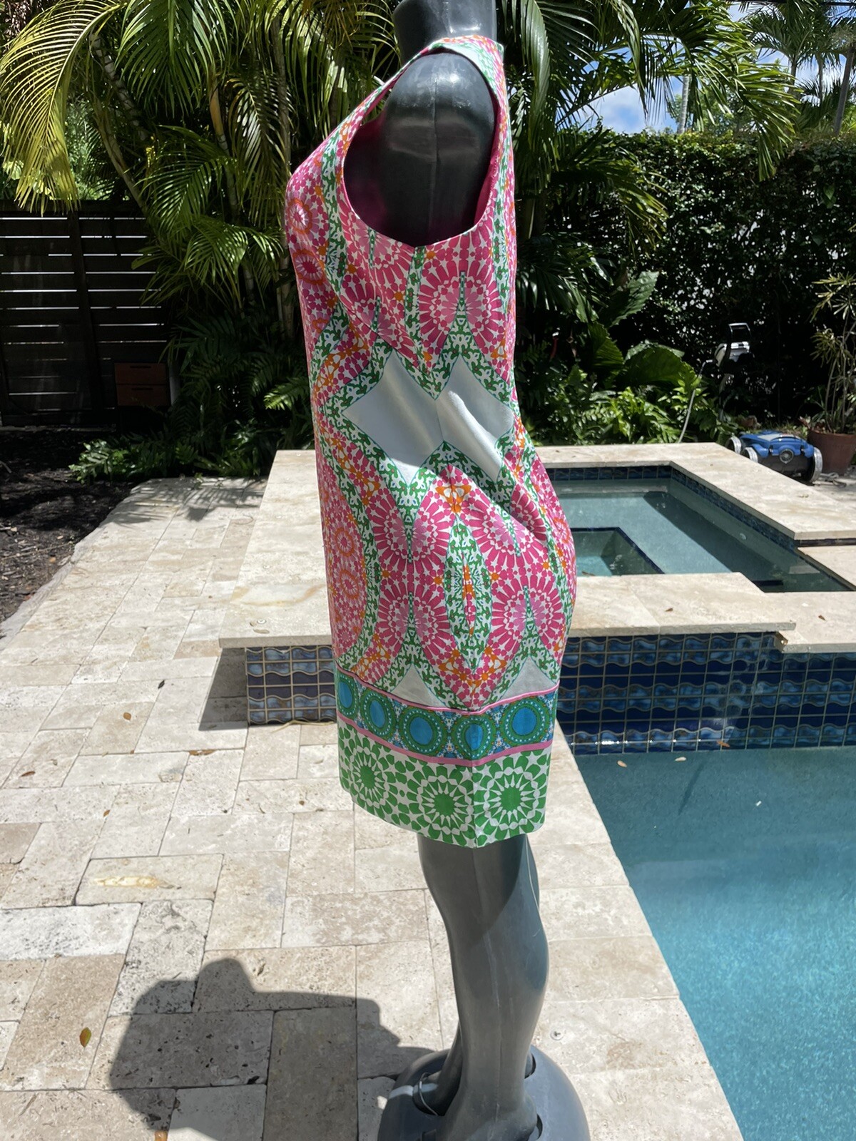 Vintage London times 60s psychedelic sleeveless dress