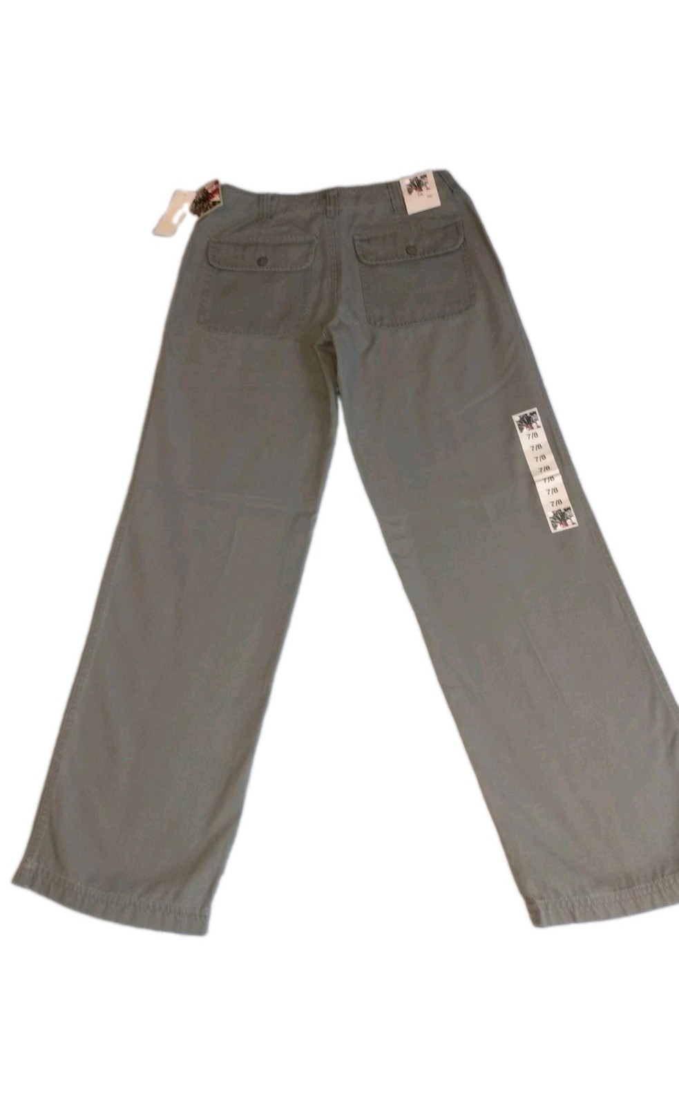 NOS KIKO-MO Classics Women’s 7/8 Olive Utility Denim Pants/Jeans 32×31. Flaw Y2K