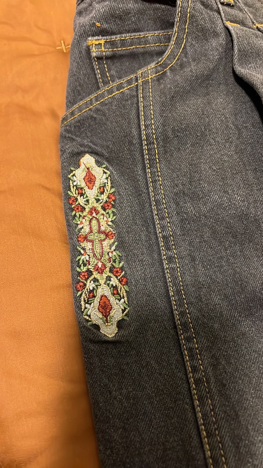 VTG 1990s Together! Mom Jeans size 6 / 26 x 29 Embroidered