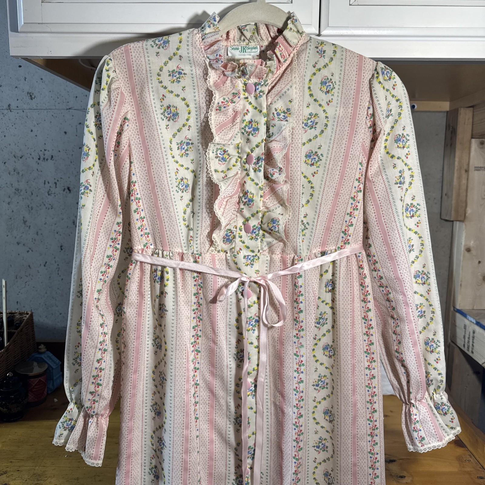 VTG Sears Jr. Bazaar House Coat/Gown/MooMoo