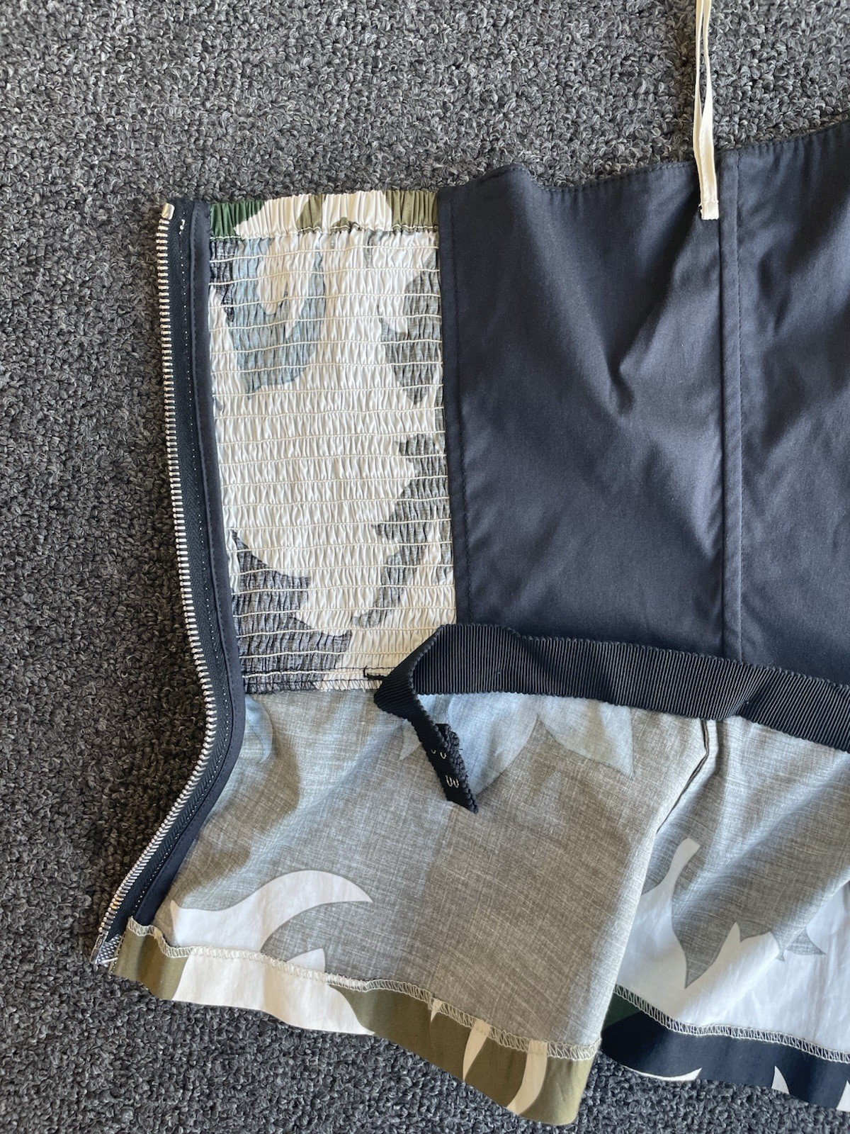 Vintage Prada Camouflage Military Corset Bustier Top Size 46 Neiman Marcus