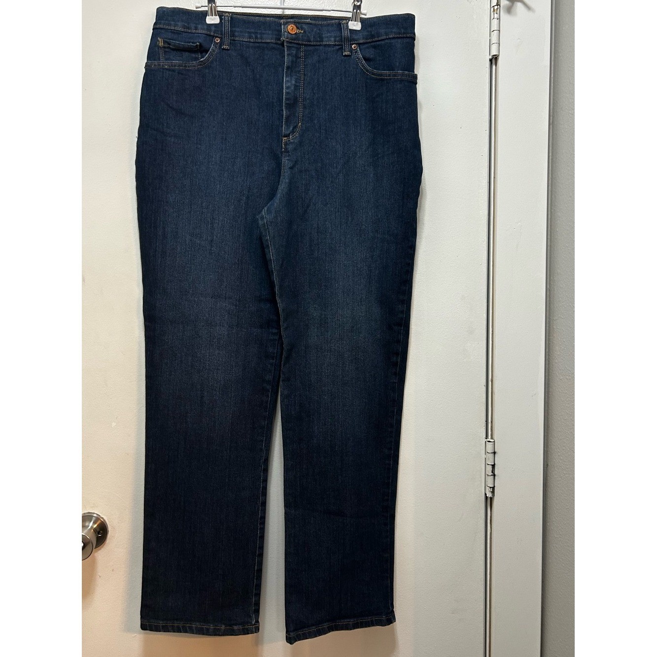 Gloria Vanderbilt Dark Blue Straight Leg Jeans