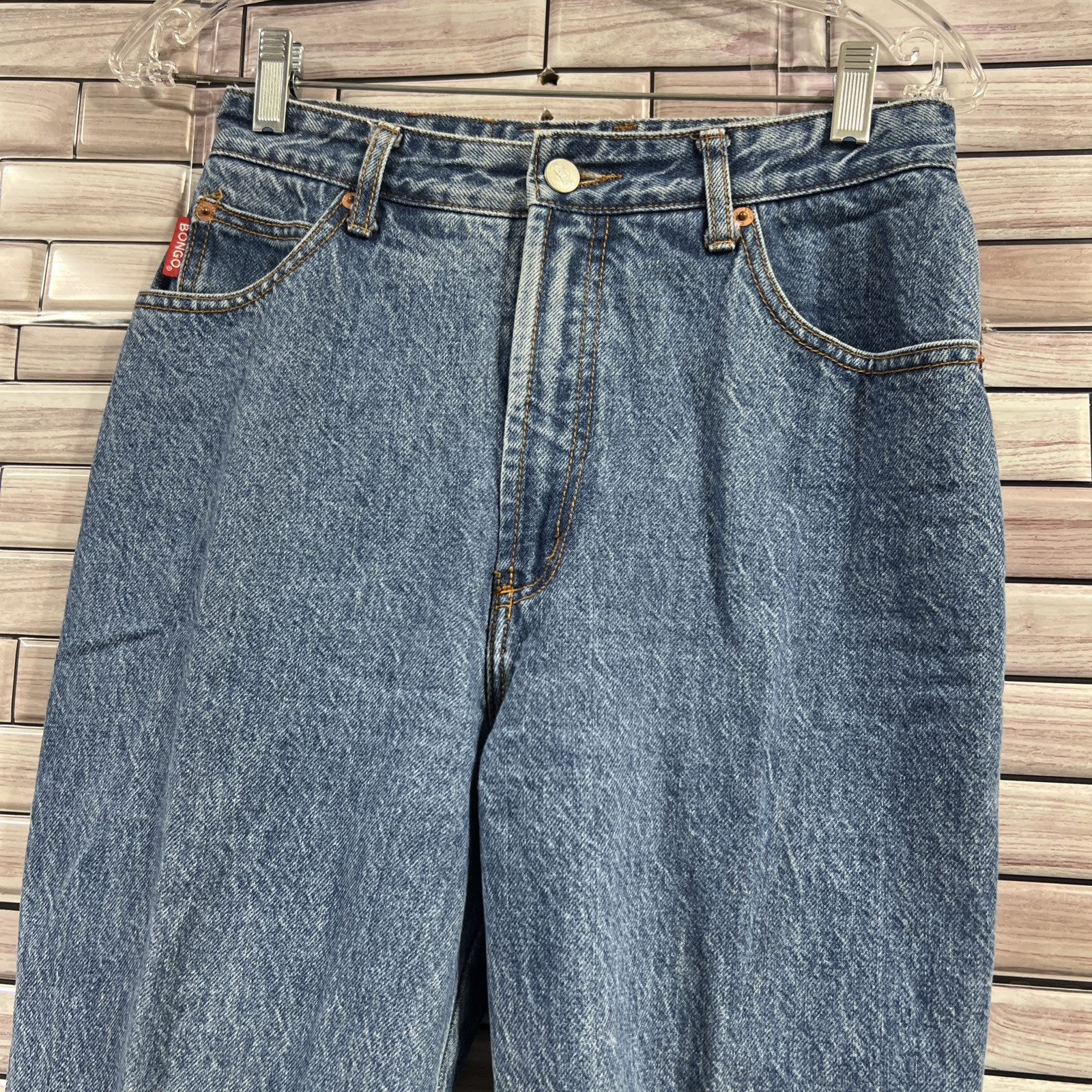 BONGO Special Reserve Label Barrel Jeans 9 Blue Denim Tapered Vtg 90s