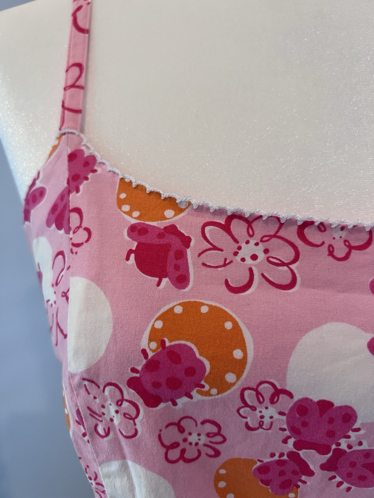 LILLY PULITZER (6) VINTAGE Bocci Citrus Bee Ladybug WHITE LABEL Pink Floral EUC