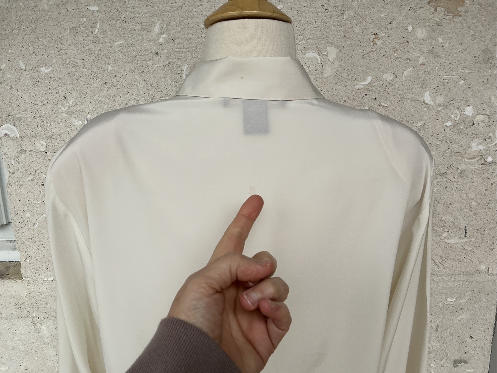 Vintage Worthington Blouse 14 Large Cream 80s Secretary Ruffle Tie Lace Pleated