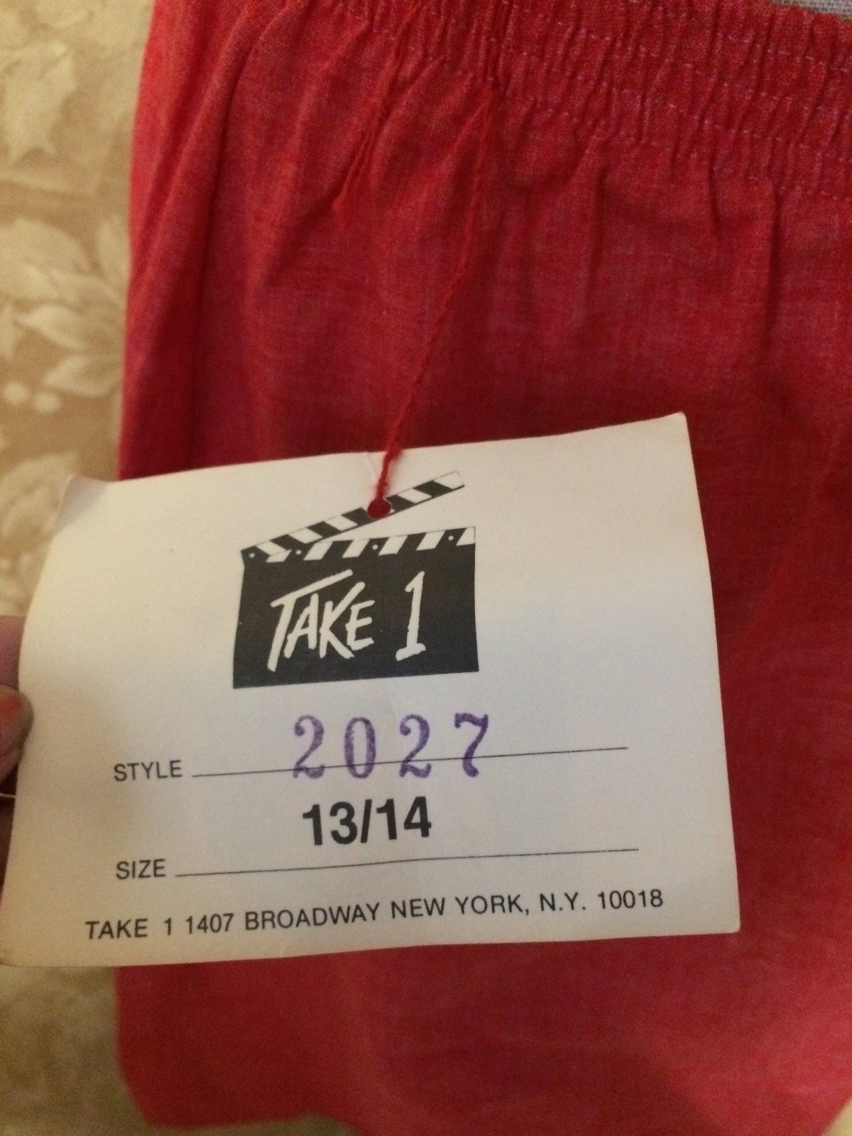 Stylin’ Woman’s Retro „Take 1” NWT Red Canvas Midi Skirt++SIZE 14++