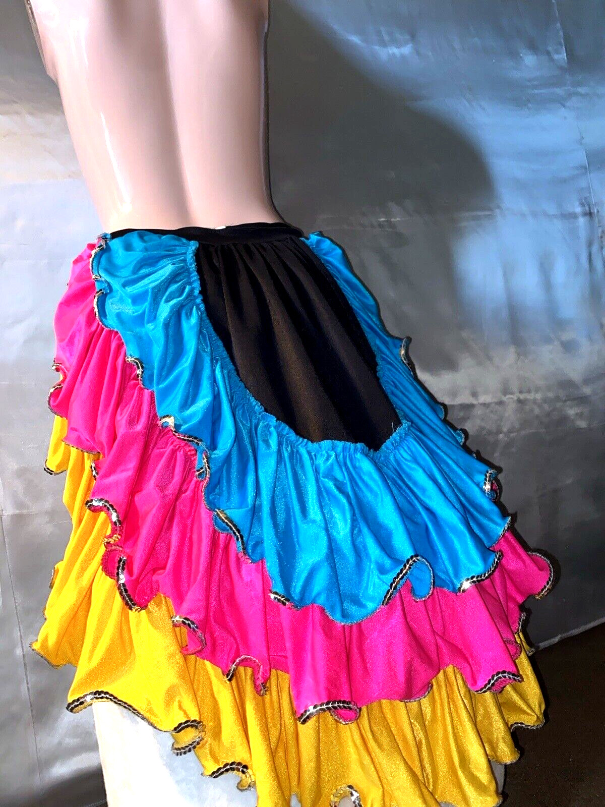 VTG SILKY NYLON SPANDEX LAYERS PANTIES SKIRT BURLESQUE BURLESQUE 80S SCARCE 32″