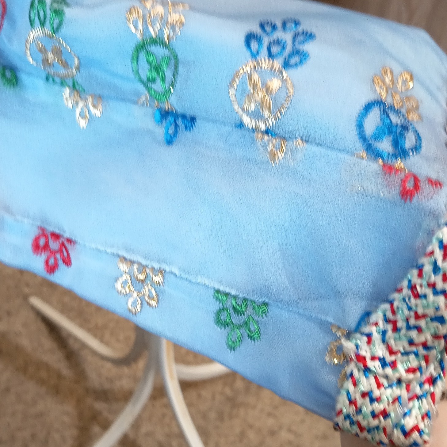 Vintage Indian Style Blue Outfit, Woman’s Medium, Excellent Condition