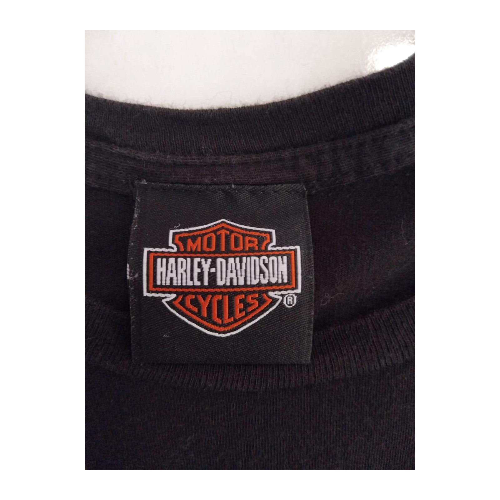 Harley Davidson Women’s Embroidered Logo Short Sleeve T Shirt Black XXL
