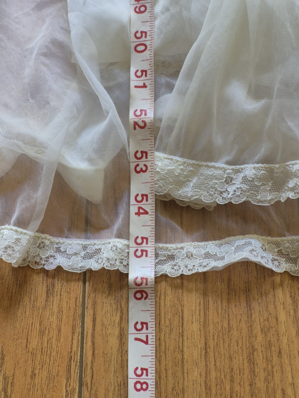 Vintage MCM Radcliffe Ivory Sheer Lace Smocked Bridal Peignoir Nightgown Set 2