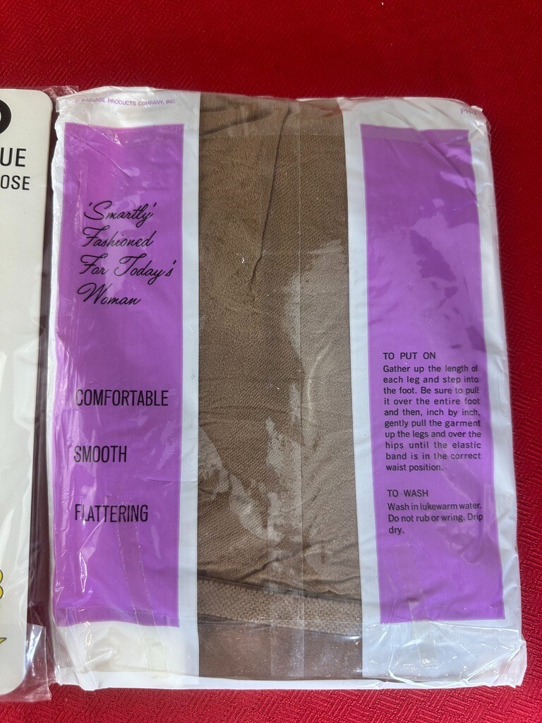 Mix 2 LOT VTG Panty Hose Target Opaque Navy Seamless Brown 5’6 – 5’8