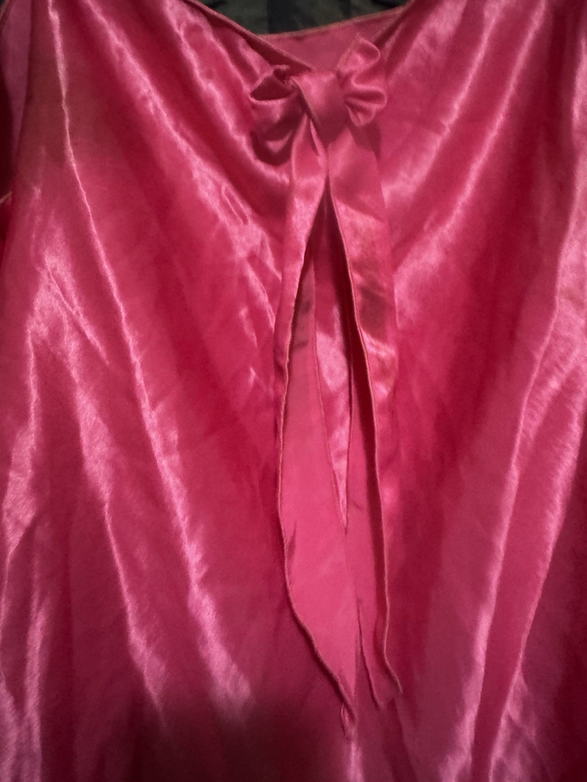 Sterling Sophisticates Pink 2 Piece Sleep Set Women’s M Liquid Satin Vtg 1980s