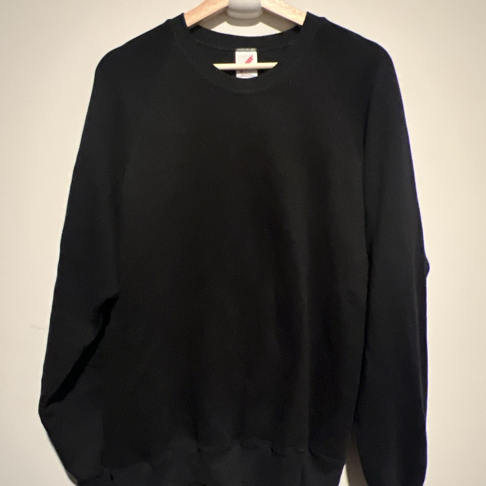 Vintage 90s Black Basic Sweater Sz XL 22.5×29.5